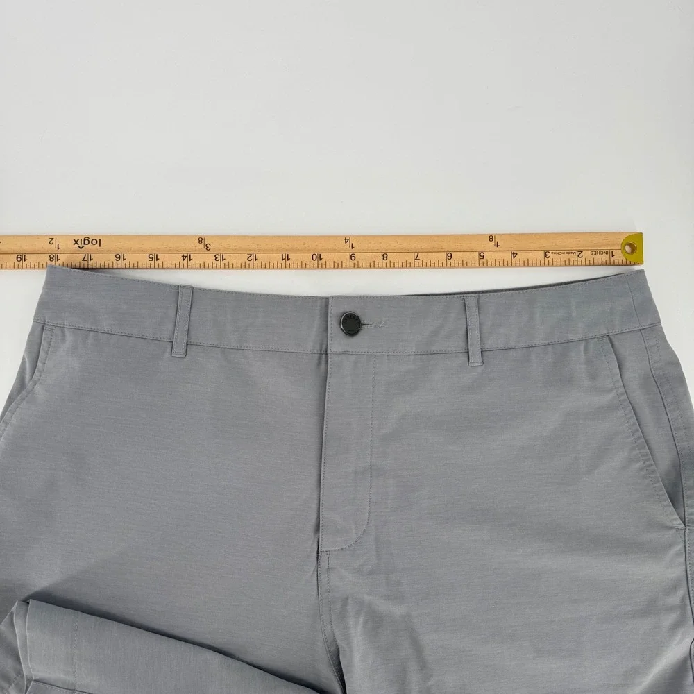Faherty All Day Shorts‎ Mens 35 Grey Hybrid Board Shorts Stretch Quick Dry 9in
